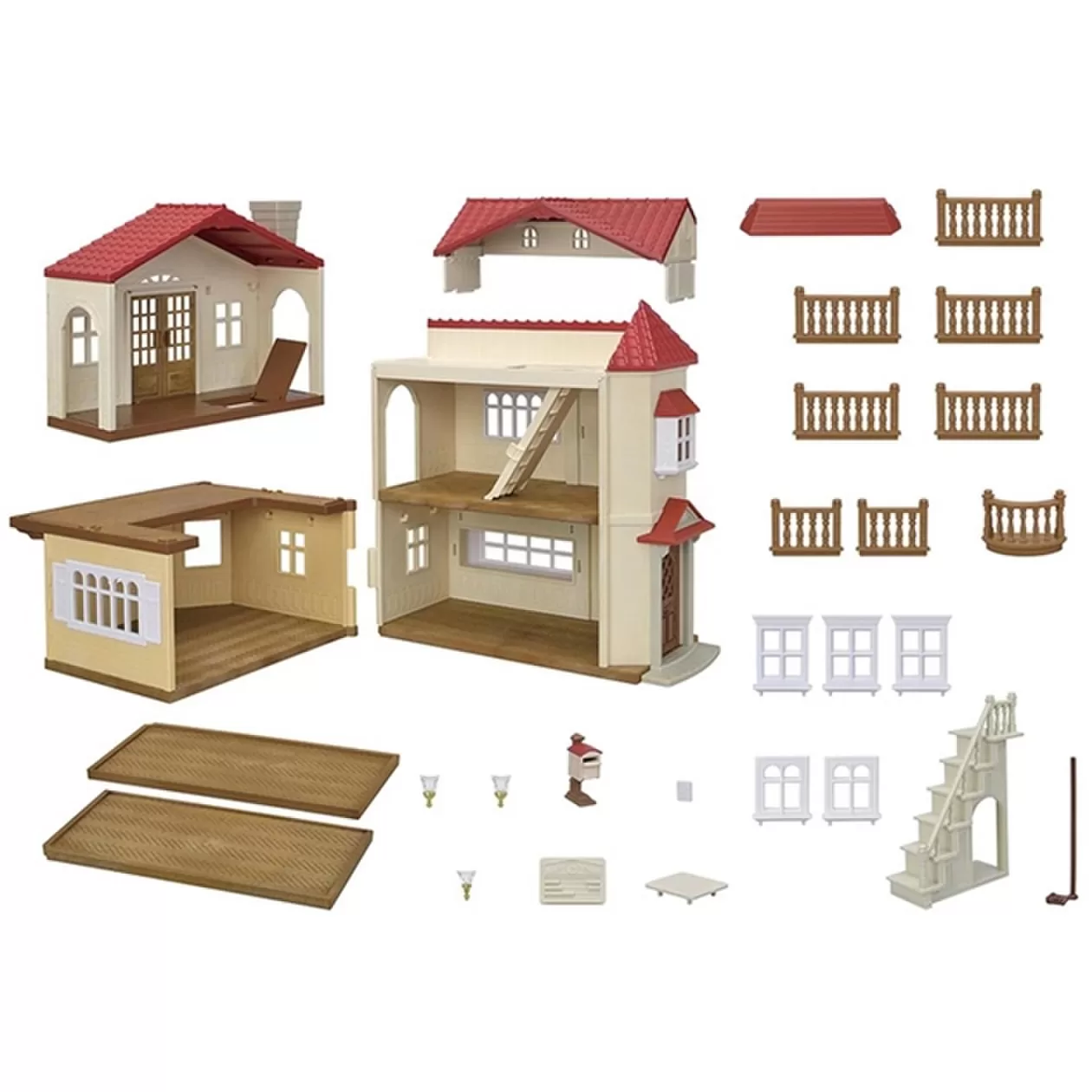 SYLVANIAN FAMILIES Kaimo namas su raudonu stogu &ndash; nuotrauka 3