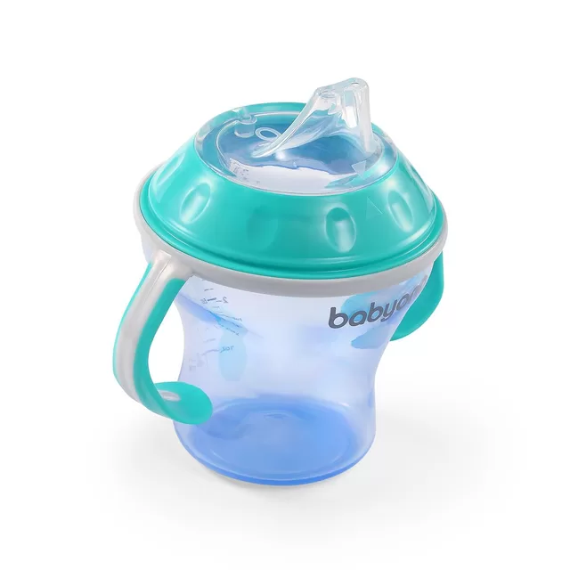 BabyOno nei&scaron;siliejantis puodelis mink&scaron;tu snapeliu NATURAL NURSING, mėlynas, 180 ml, 1456/01 &ndash; nuotrauka 5
