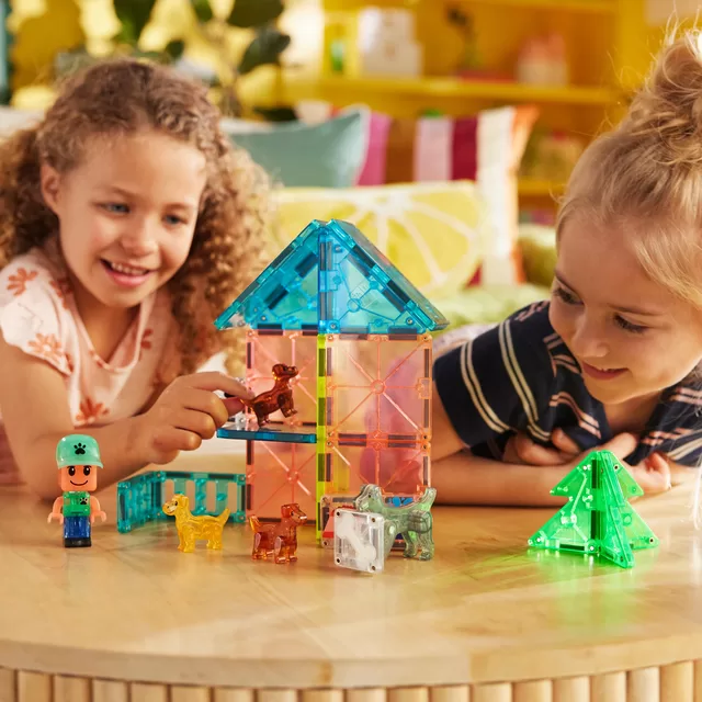 MAGNA-TILES Magnetinis konstruktorius &bdquo;&Scaron;uniukų parkas&ldquo;, 27 det. &ndash; nuotrauka 4
