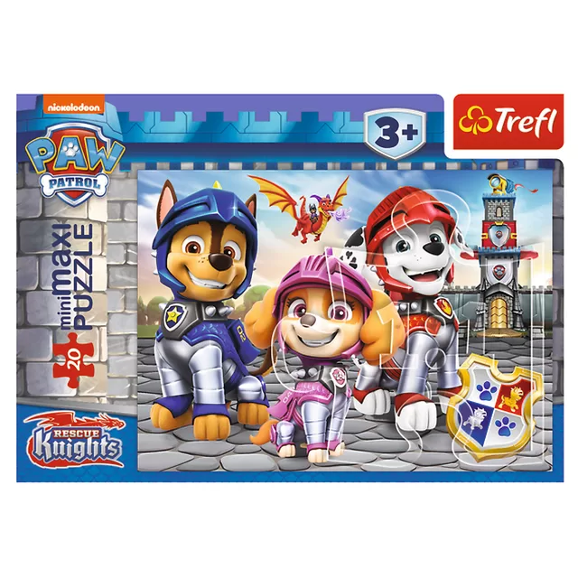 PAW PATROL TREFL Mini Maxi dėlionė &bdquo;&Scaron;uniukai-patruliai" 20 det. &ndash; nuotrauka 11