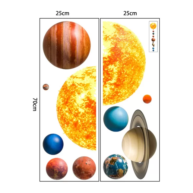 SIPO lipdukas sienoms planetos 91x72cm WS63039 &ndash; nuotrauka 5