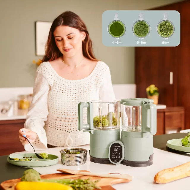 Babymoov trintuvas garintuvas Nutribaby stiklinis žalias A001138 &ndash; nuotrauka 7