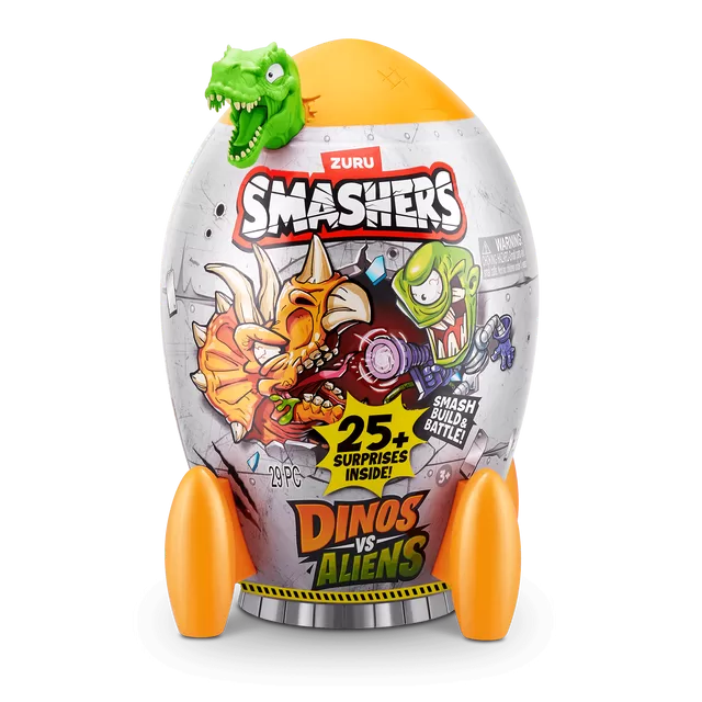 SMASHERS Rinkinys siurprizas &bdquo;Dinozaurai prie&scaron; ateivius&ldquo; &ndash; nuotrauka 3