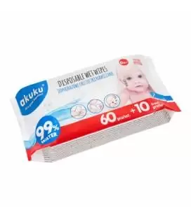 Akuku drėgnos servetėlės, 70 vnt. A0031 &ndash; nuotrauka 2