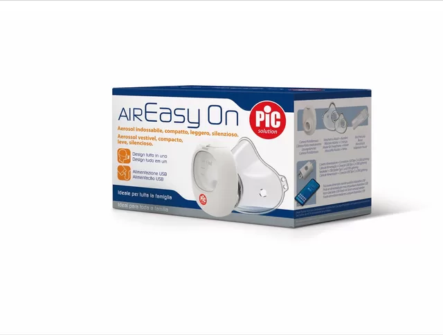 PIC ne&scaron;iojamas tinklelinis inhaliatorius AIR EASY ON (ITALIJA) &ndash; nuotrauka 3