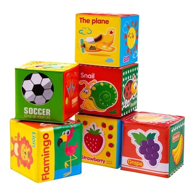 Bocioland mink&scaron;tos edukacines kaladėlės, 6vnt., BL015 &ndash; nuotrauka 2