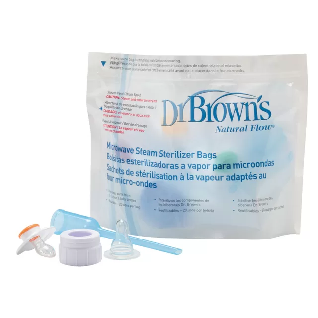 DR. BROWN'S sterilizavimo mai&scaron;eliai mikrobangų krosnelei, 5 vnt. &ndash; nuotrauka 2