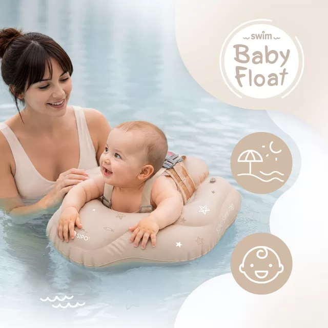 SIPO pripučiamas plaukimo ratas kūdikiams vaikams 6-36 m 11&ndash;18kg kreminis SWM102TR SWM102TR &ndash; nuotrauka 7