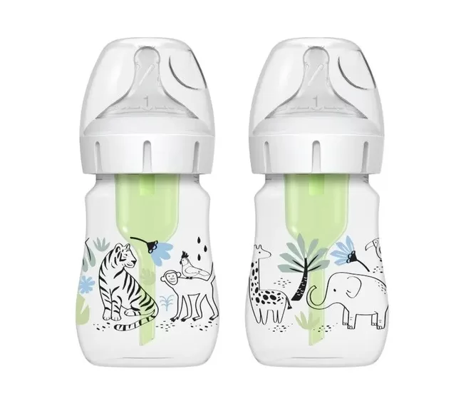 DR. BROWN'S Buteliukai Options+ plačiu kakleliu 150ml JUNGLE &ndash; nuotrauka 2