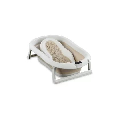 Sulankstoma vonia Bath & Care su termometru ir gultuku, Beige &ndash; nuotrauka 2