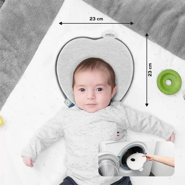Babymoov pagalvė kūdikiui &scaron;irdelė Lovenest pilka A050229 &ndash; nuotrauka 5