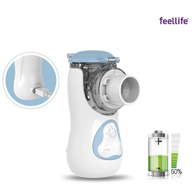 Feellife ne&scaron;iojamas vaiki&scaron;kas inhaliatorius AIR KIDS, BLUE &ndash; nuotrauka 6