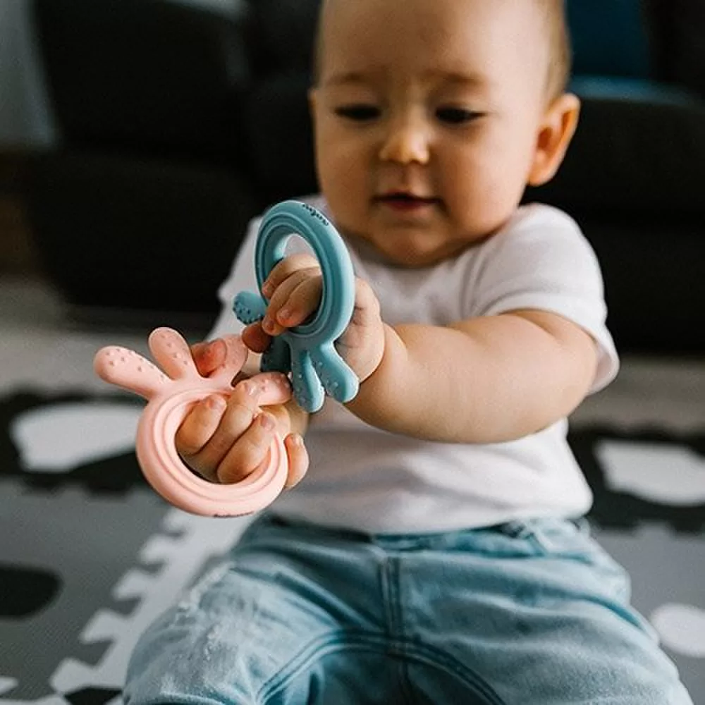 BabyOno kramtukas silikoninis a&scaron;tuonkojis mėlynas 826/03 &ndash; nuotrauka 5