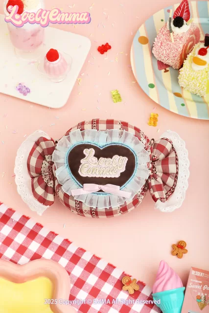 LUCKY EMMA LOVELY EMMA Pliu&scaron;inis raktų pakabukas-siurprizas - Candy House Series &ndash; nuotrauka 9