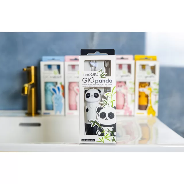 InnoGiO elektrinis dantų &scaron;epetėlis panda juodas GIO-451 &ndash; nuotrauka 3