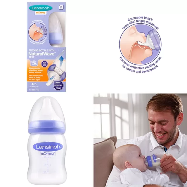 Lansinoh maitinimo buteliukas su žinduku mOmma, 160ml &ndash; nuotrauka 4