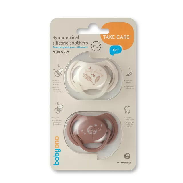 BabyOno čiulptukas silikoninis simetrinis 18m+ 1669/03 &ndash; nuotrauka 11