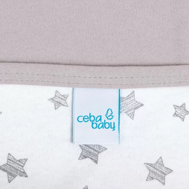 Cebababy pledas Jersey 90x100 pilkos - žvaigždės, pilkas &ndash; nuotrauka 2