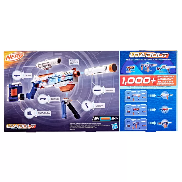 NERF LOADOUT &scaron;autuvas ARCTIC ZEROSTRIKER &ndash; nuotrauka 2