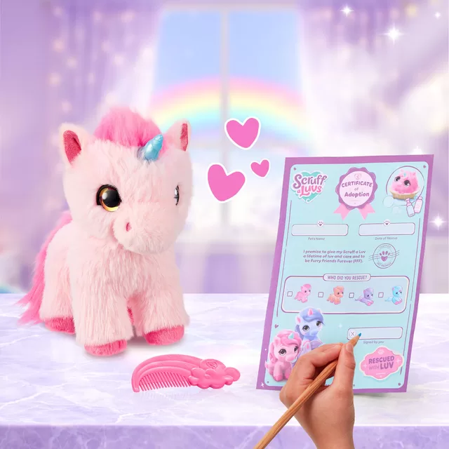 SCRUFF-A-LUVS Pliu&scaron;inis gyvūnėlis &bdquo;Vienaragis&ldquo;, 19 cm &ndash; nuotrauka 8