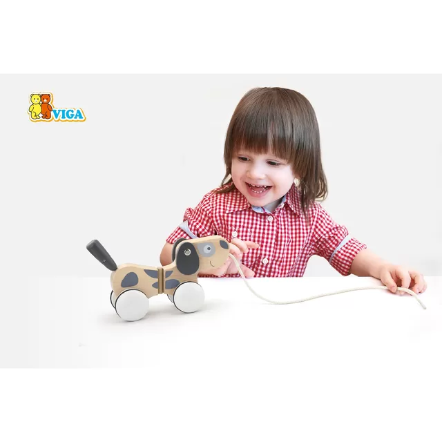 Viga Viga medinis traukiamas &scaron;uniukas 18M+ 51614 51614 &ndash; nuotrauka 5