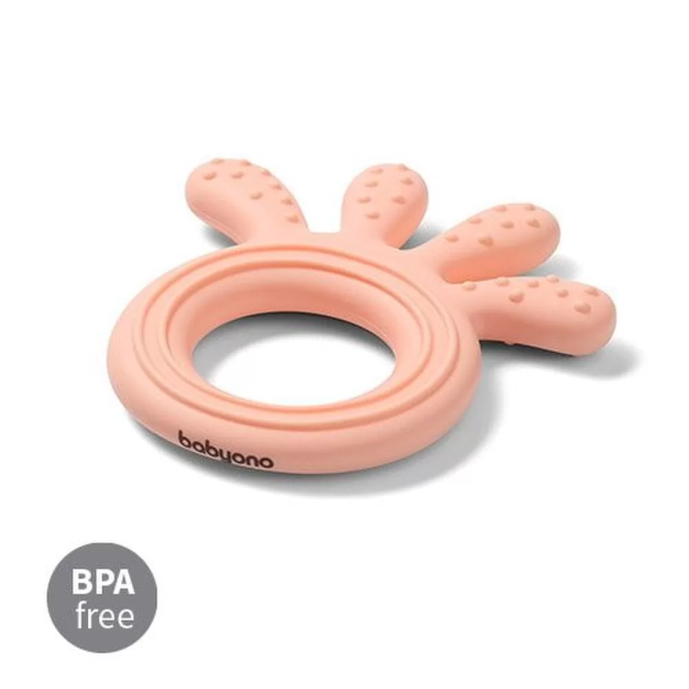 BabyOno kramtukas silikoninis a&scaron;tuonkojis rožinis 826/01 &ndash; nuotrauka 3