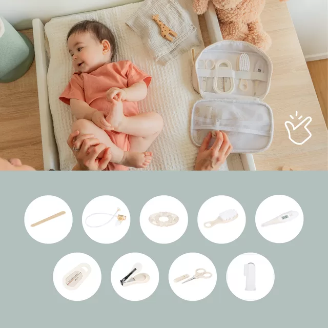 Babymoov kūdikio priežiūros rinkinys 9 aksesuarai Sand A032008 A032008 &ndash; nuotrauka 3