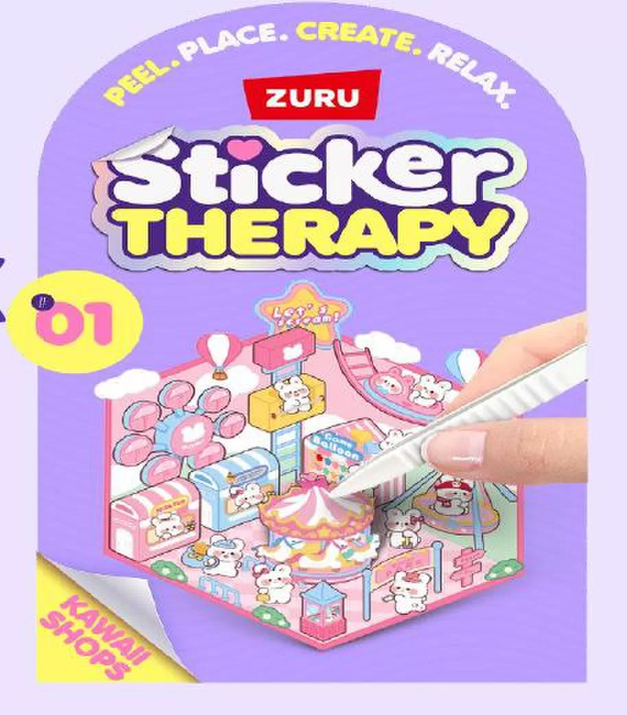 STICKER THERAPY Lipdukų rinkinys &bdquo;Kawaii Kitties&ldquo;, 80 vnt. &ndash; nuotrauka 12