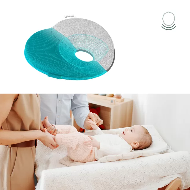 Babymoov pagalvė kūdikiui &scaron;irdelė Lovenest pilka balta A050231 &ndash; nuotrauka 3