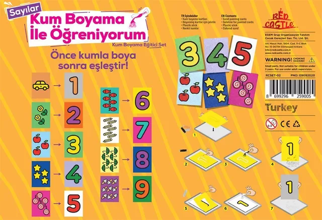 EGEM GRUP ORGANIZASYON TANITIM Mokymosi rinkinys "SKAIČIAI" &ndash; nuotrauka 2