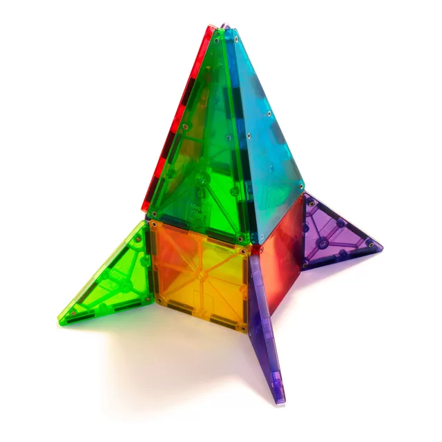 MAGNA-TILES Magnetinis permatomas konstruktorius, 32 det. &ndash; nuotrauka 6