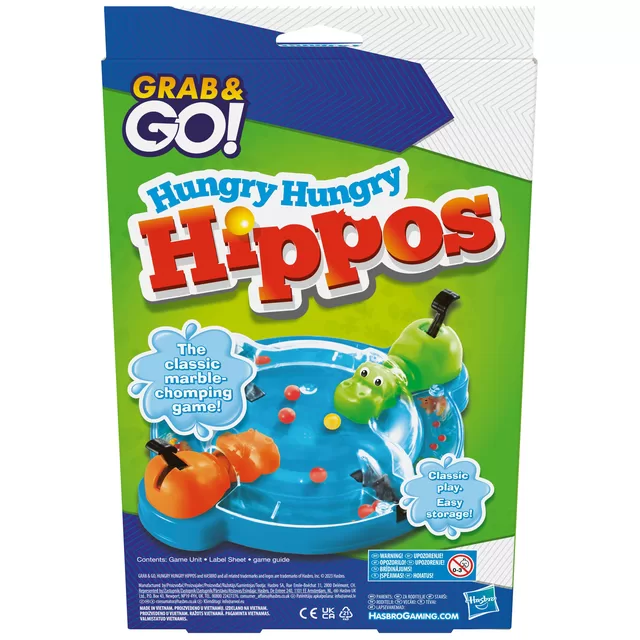 HASBRO GAMING &bdquo;Grab&Go&ldquo; kelioninis žaidimas &bdquo;Alkani begemotai&ldquo; &ndash; nuotrauka 2