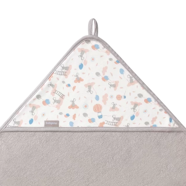BabyOno rank&scaron;luostis su gobtuvu frotinis 100x100 pilkas 1552/03 &ndash; nuotrauka 2