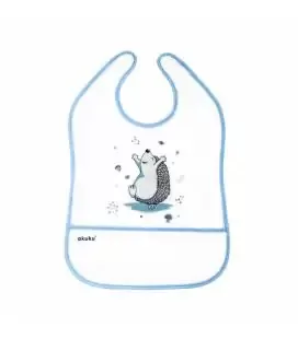 Akuku kūdikio neper&scaron;lampantis seilinukas su užsegimu ir ki&scaron;enėle, Hedgehog, A0520 &ndash; nuotrauka 2