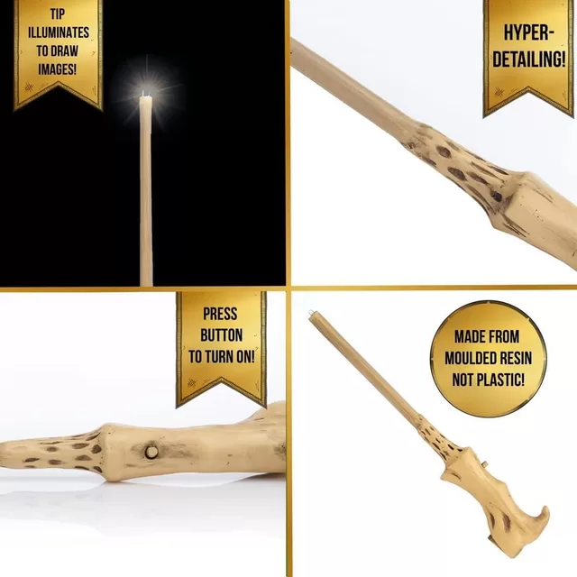 HARRY POTTER &Scaron;viečianti burtų lazdelė &ndash; Voldermort, 18 cm &ndash; nuotrauka 2