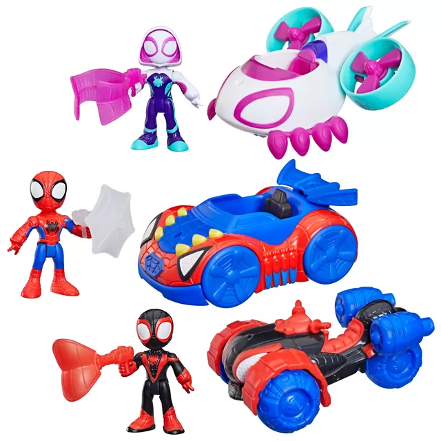 SPIDER-MAN AVENGERS IRON MAN AND HIS AWESOME FRIENDS Transporto priemonių rinkinys, 3 vnt. &ndash; nuotrauka 2