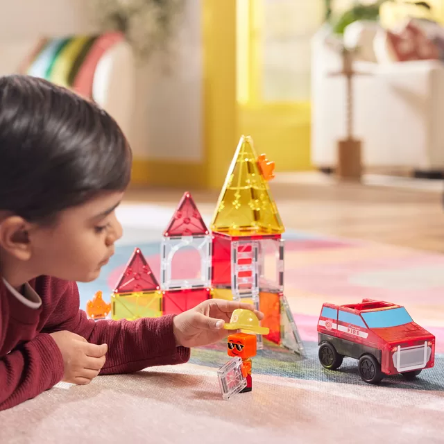 MAGNA-TILES Magnetinis konstruktorius &bdquo;Ugniagesių automobilis&ldquo;, 27 det. &ndash; nuotrauka 6