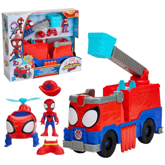 SPIDER-MAN SPIDEY AND HIS AMAZING FRIENDS Rinkinys &bdquo;Ugniagesių automobilis&ldquo; &ndash; nuotrauka 3