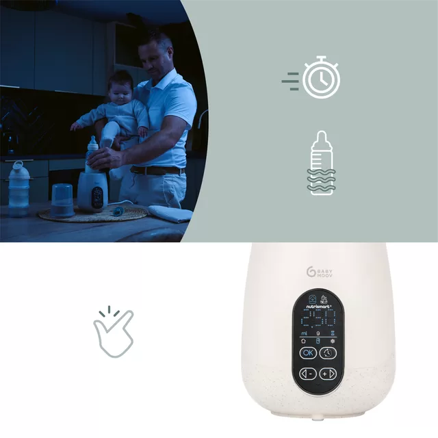 Babymoov &scaron;ildytuvas sterilizatorius kūdikių buteliukams automobiliui NutriSmart+ A002034 &ndash; nuotrauka 4