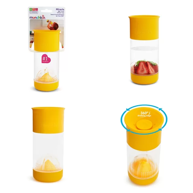 Munchkin gertuvė-puodelis Miracle 360 Fruit Infuser nuo 4 metų , 414 ml &ndash; nuotrauka 3
