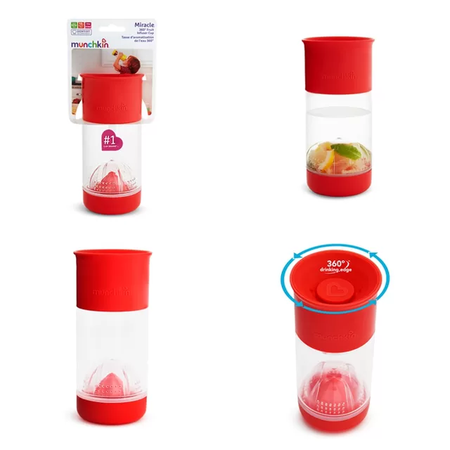Munchkin gertuvė-puodelis Miracle 360 Fruit Infuser nuo 4 metų , 414 ml &ndash; nuotrauka 4