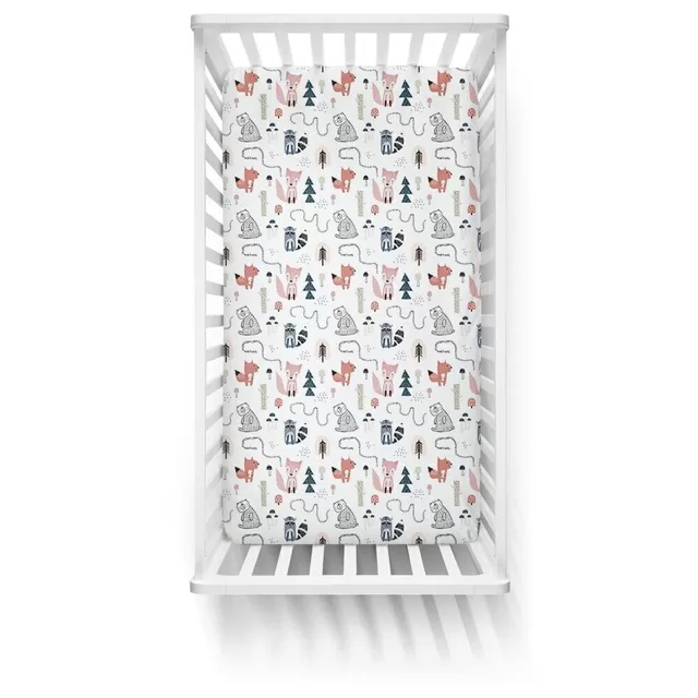 Ankras paklodė su guma 120x60 lapė takelis &ndash; nuotrauka 2