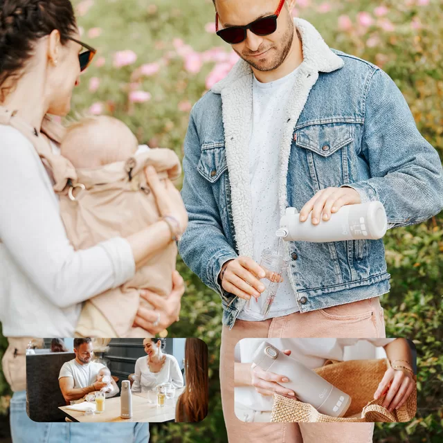 Babymoov &scaron;ildytuvas kelioninis Moov & Feed kreminis A002103 &ndash; nuotrauka 7