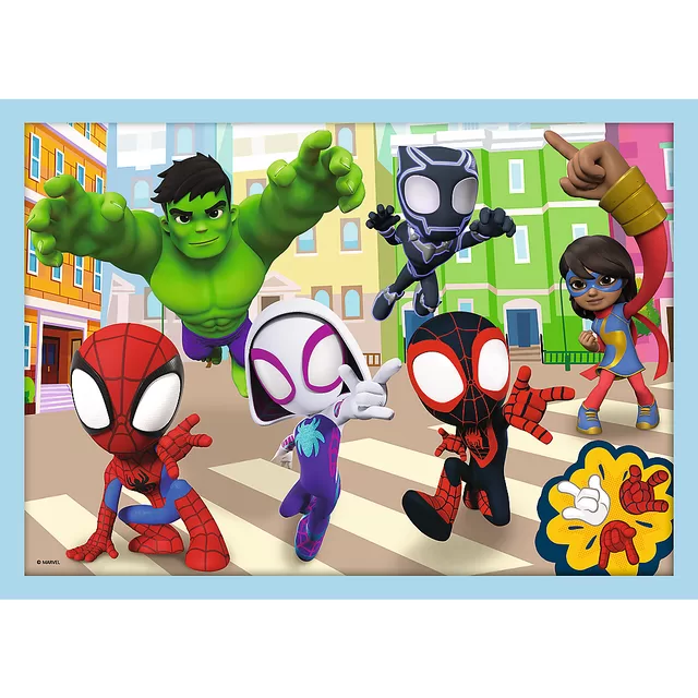 SPIDER-MAN TREFL 12+24+20+15 dėlionių rinkinys &bdquo;Spidey&ldquo; &ndash; nuotrauka 3