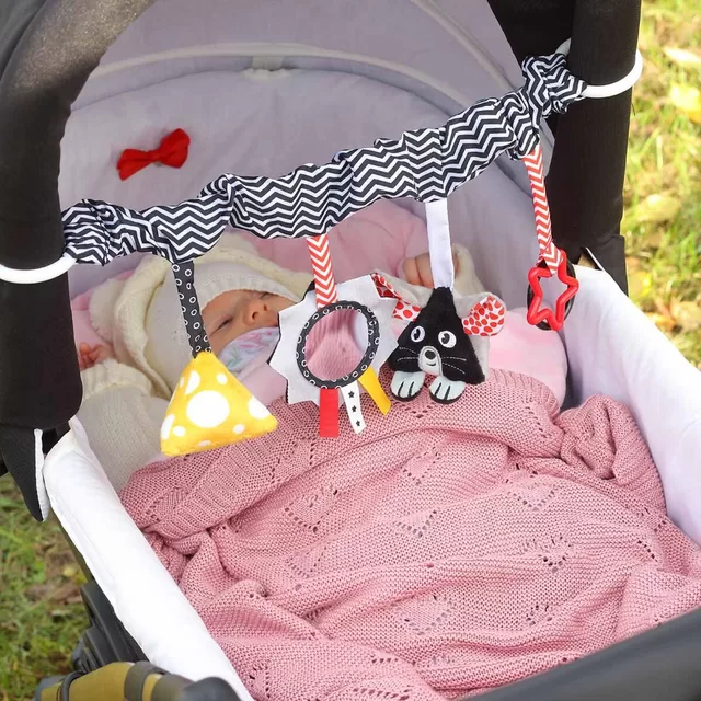 BabyOno žaislas vežimėlio auto kėdutės peliukas sūris 797 &ndash; nuotrauka 6
