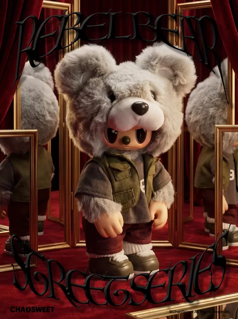 REBEL BEAR Spalvinga beždžionėlė "Street", 18 cm &ndash; nuotrauka 12