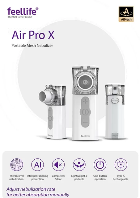 Feellife ne&scaron;iojamas inhaliatorius Air Pro X &ndash; nuotrauka 6