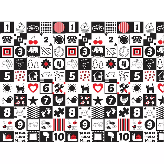 Bocioland mink&scaron;tas lankstomas žaidimų kilimėlis 150x200 cm happy day BL123 &ndash; nuotrauka 3