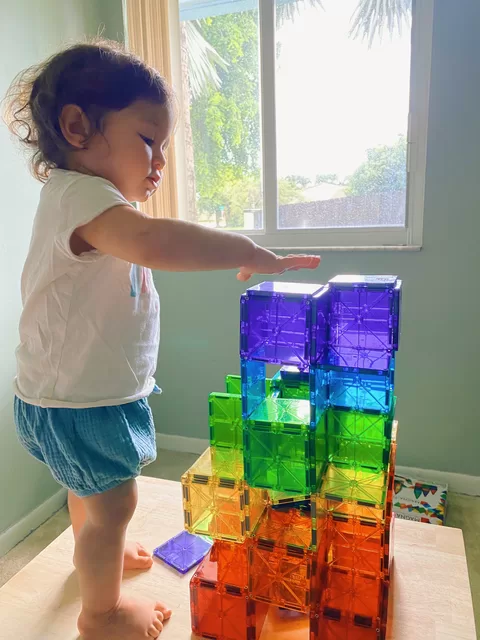 MAGNA-TILES Magnetinis permatomas konstruktorius, 32 det. &ndash; nuotrauka 5