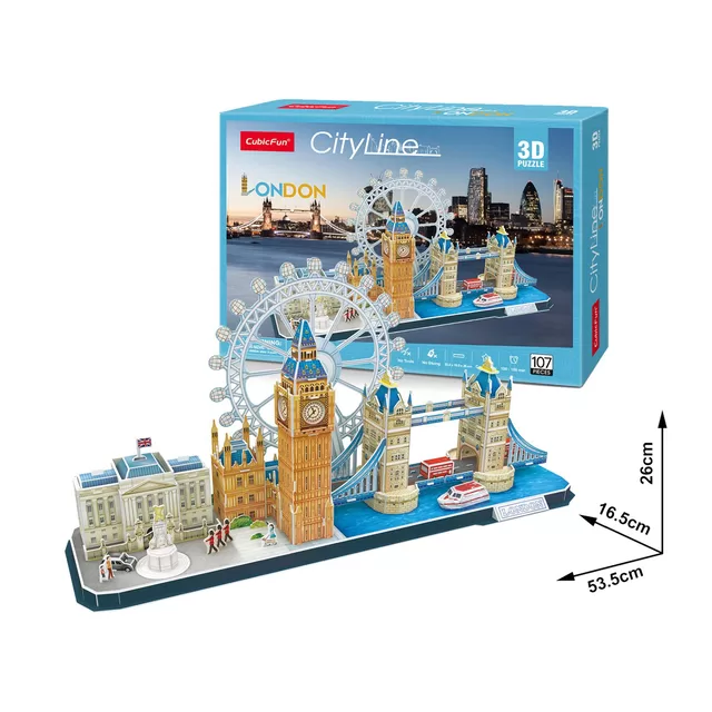 CUBIC FUN CUBICFUN 3D dėlionė &bdquo;Londonas&ldquo; &ndash; nuotrauka 2